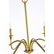 Rohan 6 Light 36 inch Brass Chandelier Ceiling Light