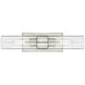 Ballston Urban 2 Light 18 inch Satin Nickel Bath Vanity Light Wall Light in Clear Glass