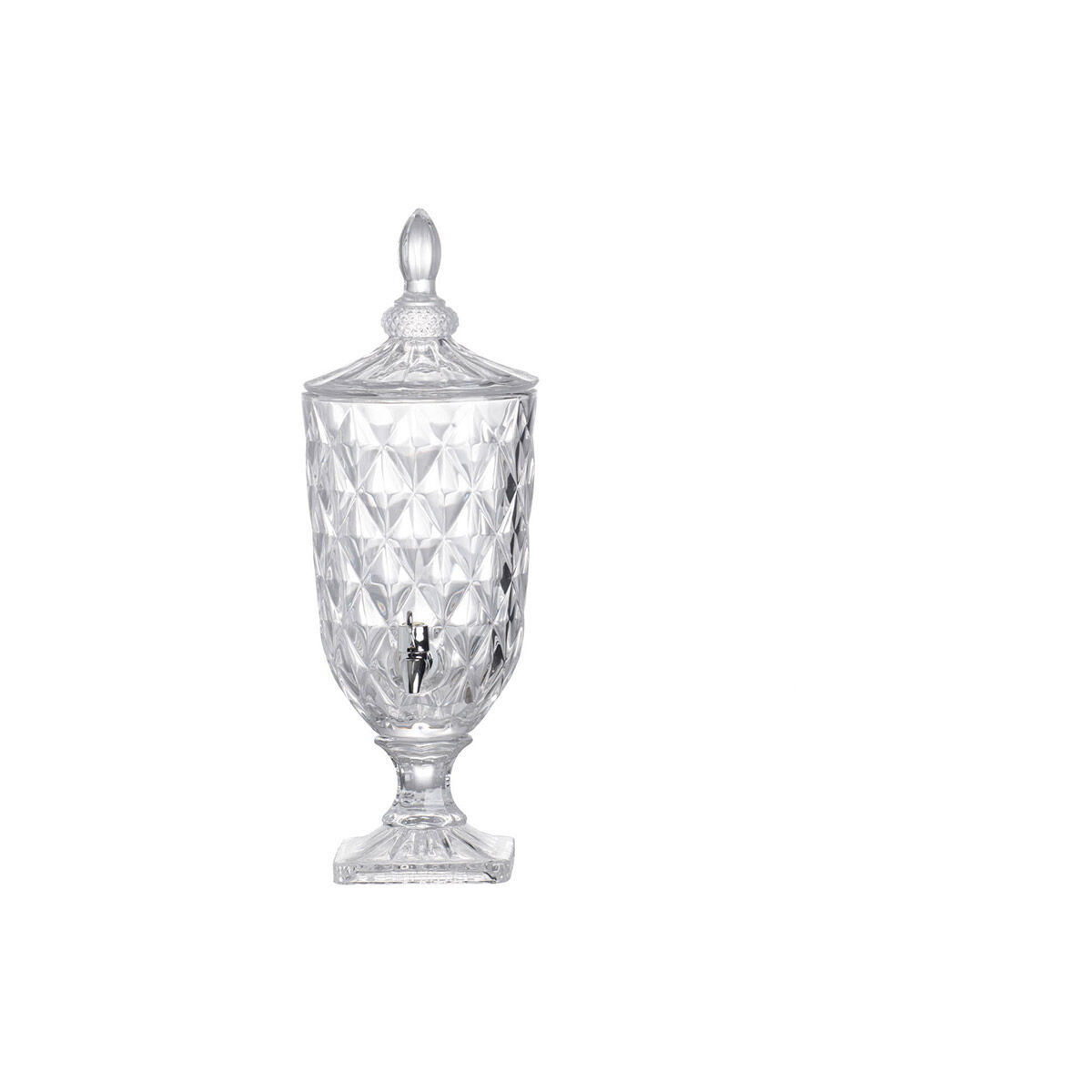 Anita Clear and Polished Silver Drink Dispenser