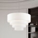 Manorwood 8 Light 35 inch Brushed Nickel Pendant Chandelier Ceiling Light