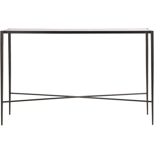 Leon 54 X 16 inch Bronze with Clear Console Table