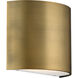 Pocket Wall Sconce Wall Light in Aged Brass, dweLED