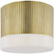 Thomas O'Brien Ace LED 7 inch Hand-Rubbed Antique Brass Flush Mount Ceiling Light