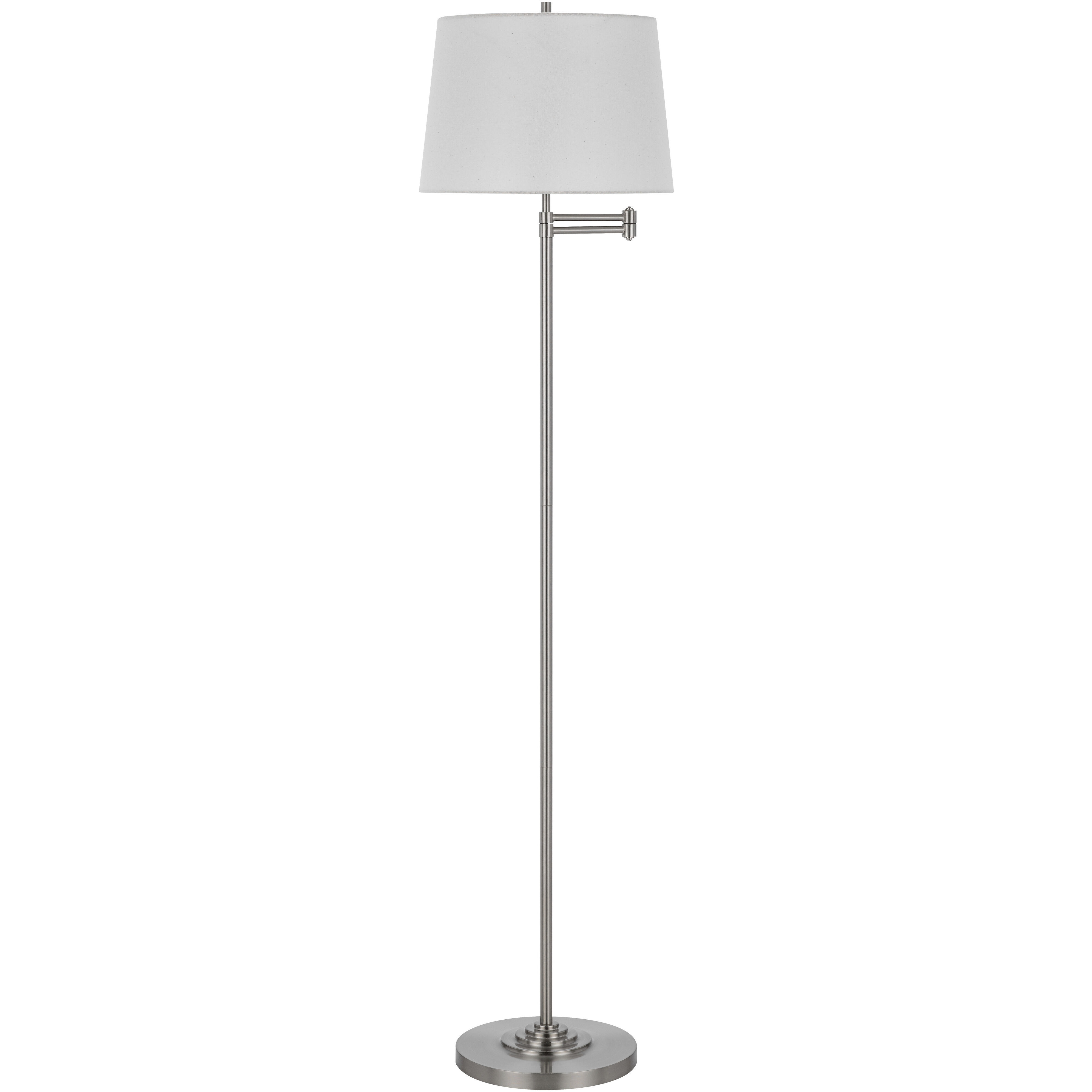 Colton 63 inch 150.00 watt Brushed Steel Floor Lamp Portable Light