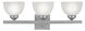 Somerset 3 Light 25 inch Brushed Nickel Bath Vanity Wall Light