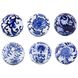 Aline Blue and White Decorative Accent