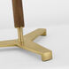 Ray Booth Amaya 20 inch 6.50 watt Antique-Burnished Brass and Walnut Table Lamp Portable Light