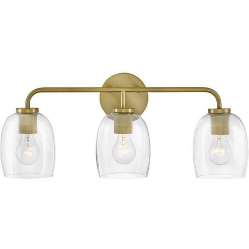 Percy LED 24 inch Lacquered Brass Bath Light Wall Light