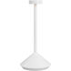 Sean Lavin Moneta 9 inch 2.40 watt Matte White Rechargeable Table Lamp Portable Light
