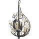 Bask 2 Light 12 inch Matte Black and French Gold Wall Sconce Wall Light