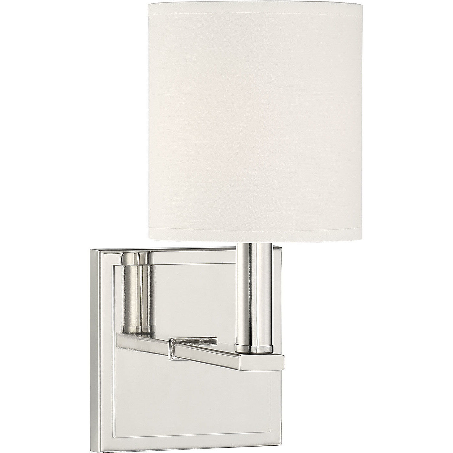Waverly 1 Light 5 inch Polished Nickel Wall Sconce Wall Light, Essentials