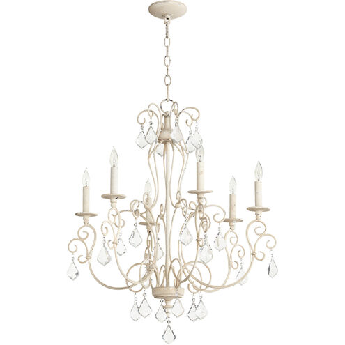 Ariel 6 Light 26.5 inch Persian White Chandelier Ceiling Light
