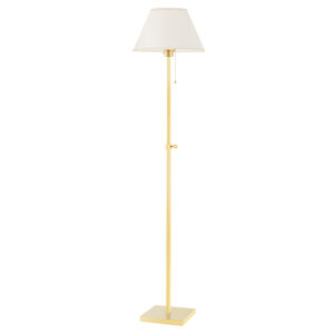 Leeds 52 inch 75.00 watt Aged Brass Floor Lamp Portable Light