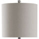 Signature 24 inch 60 watt Gray Washed Table Lamp Portable Light