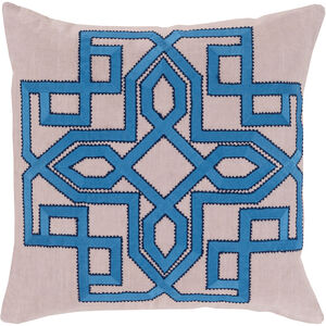 Gatsby 18 inch Taupe, Navy, Sky Blue Pillow Kit