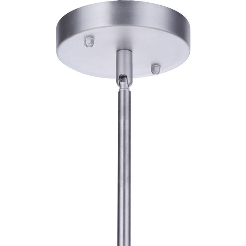 Canon 1 Light 7.5 inch Satin Aluminum Outdoor Pendant