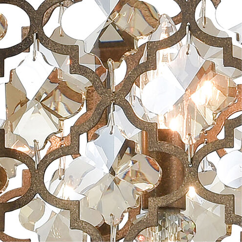 Serafina 8 Light 47 inch Weathered Bronze Linear Chandelier Ceiling Light