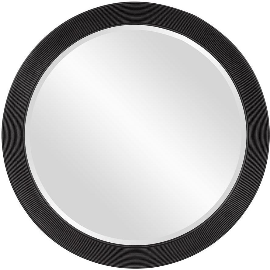 Virginia Glossy Black Wall Mirror