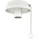 Fitters 1 Light Matte White Fan Light