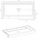 Laredo Glossy White Shower Base in 60 x 30 Center Drain