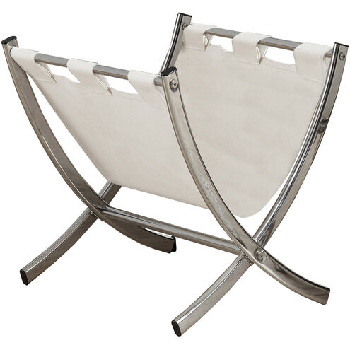 Waverly White Magazine Rack