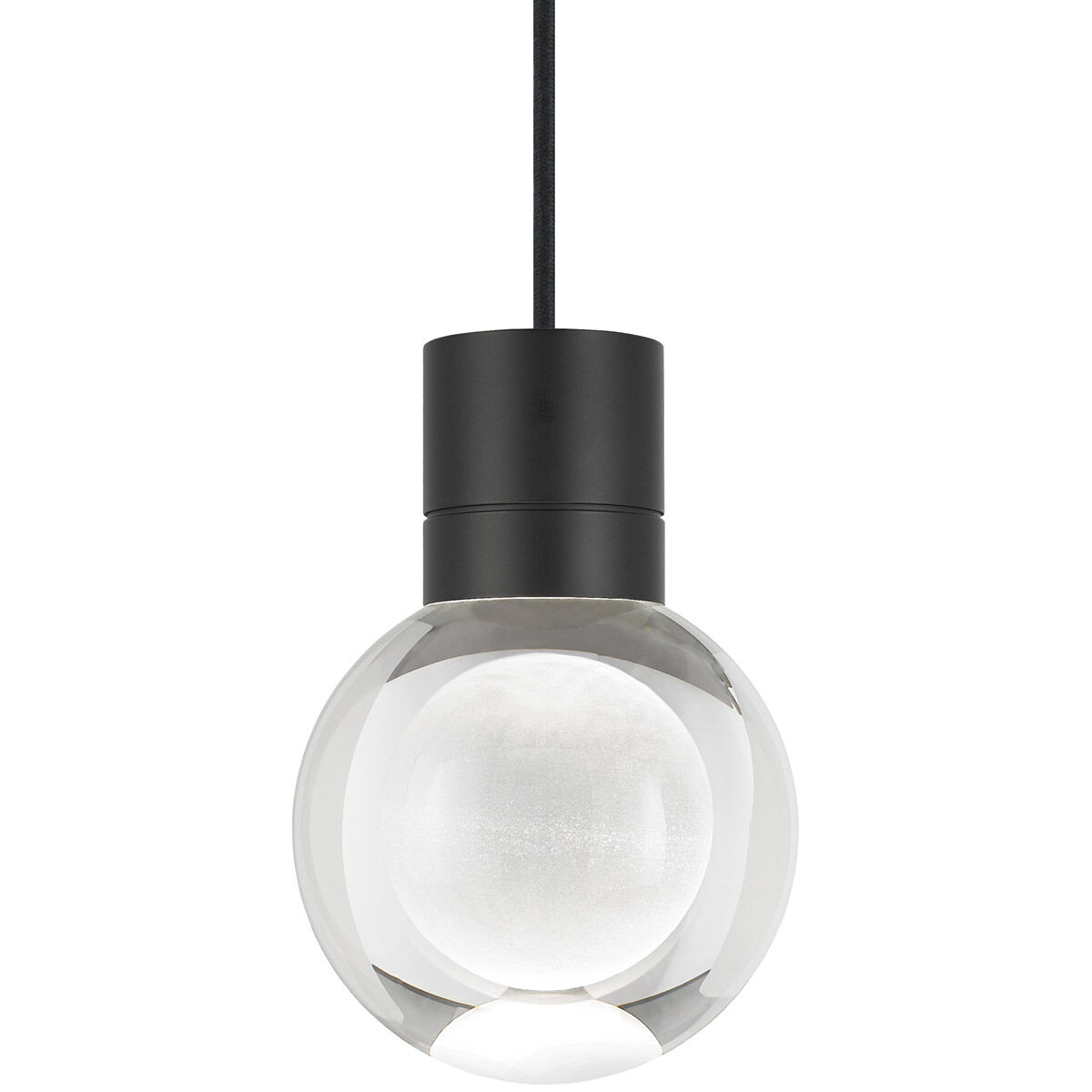 Sean Lavin Mina LED 5 inch Black Pendant Ceiling Light in 11, LED 90 CRI 3000K, Black Cord, Integrated LED