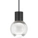 Sean Lavin Mina LED 5 inch Black Pendant Ceiling Light in 11, LED 90 CRI 3000K, Black Cord, Integrated LED