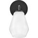 Gio LED 7.25 inch Black Bath Light Wall Light