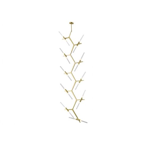 San Vicente Blvd. LED 35 inch Brushed Brass Chandelier Ceiling Light