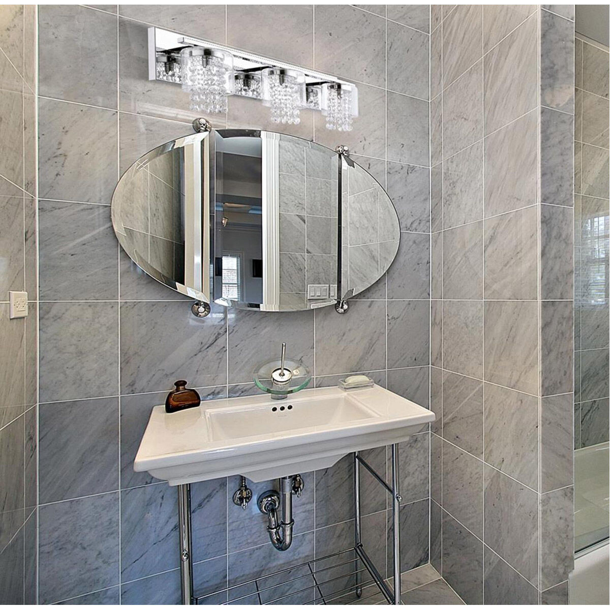 Kissling 3 Light 5.83 inch Polished Chrome Bath Vanity Wall Light