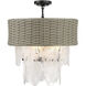 Breakers Isle 6 Light 20 inch Coal Semi Flush Ceiling Light