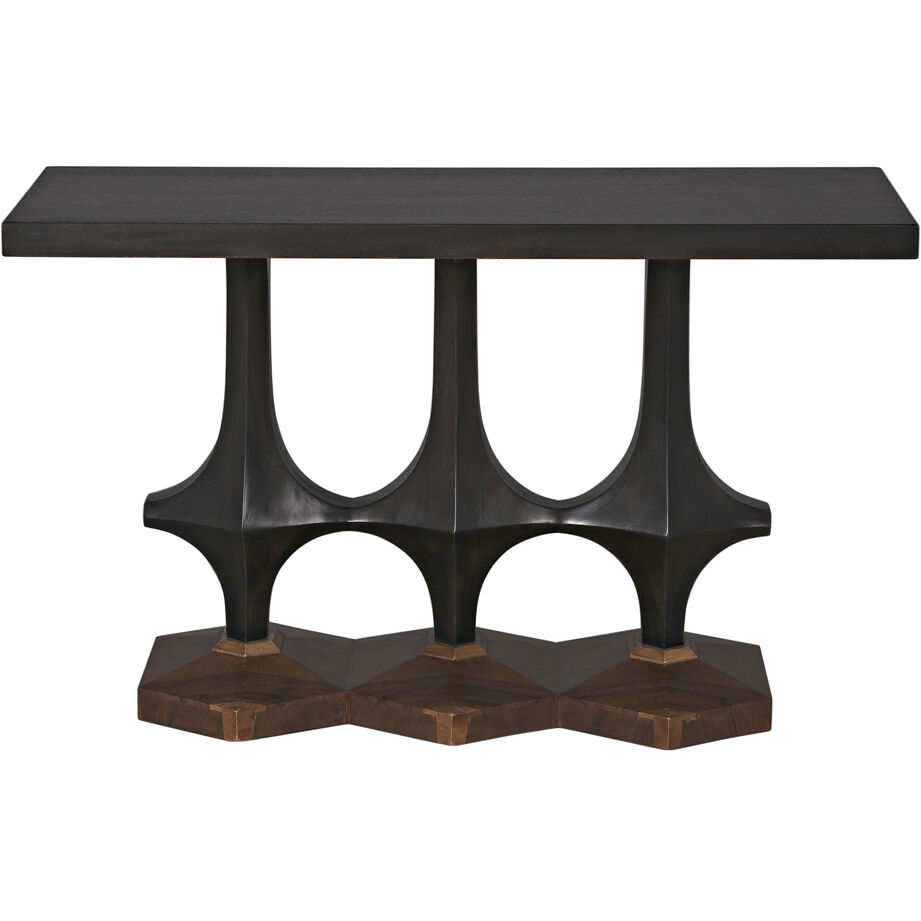 Sydor 50 X 16 inch Ebony Walnut and Dark Walnut Console