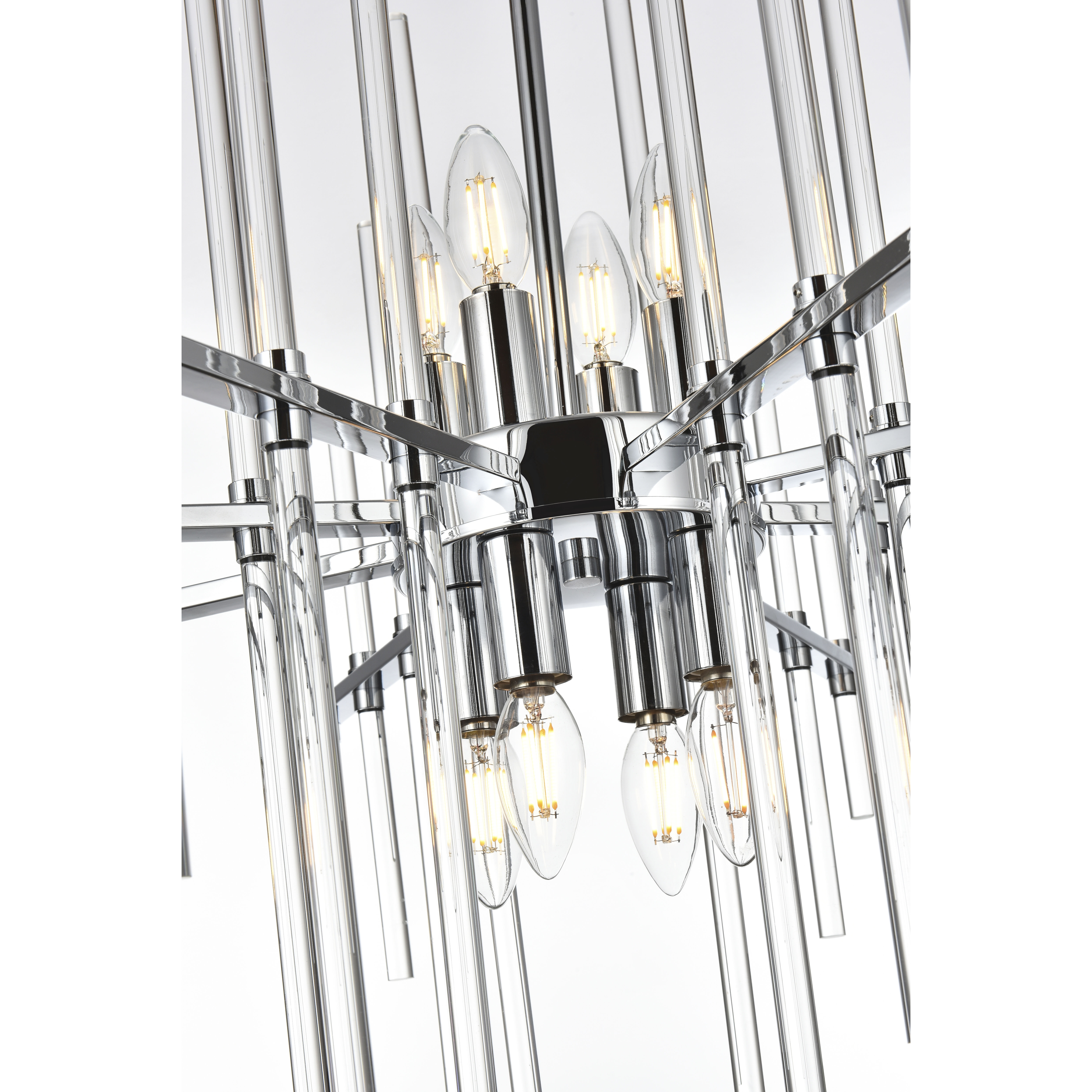 Sienna 8 Light 31 inch Chrome Pendant Ceiling Light