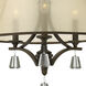 Mime LED 19 inch French Bronze Indoor Chandelier Ceiling Light