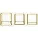 Anita 5 inch Clear and Gold Decorative Boxes