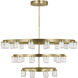 Kelly Wearstler Esfera LED 44 inch Natural Brass Chandelier Ceiling Light