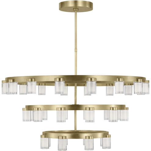 Kelly Wearstler Esfera LED 44 inch Natural Brass Chandelier Ceiling Light