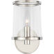 Reynolds 1 Light 5.38 inch Polished Nickel Vanity Light Wall Light