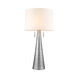 Muse 34 inch 100.00 watt Hand Painted Weathered Pewter Table Lamp Portable Light