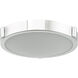 Halo LED 10.85 inch Chrome Flush Mount Ceiling Light