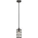 Oliver 1 Light 5 inch Western Bronze Mini Pendant Ceiling Light