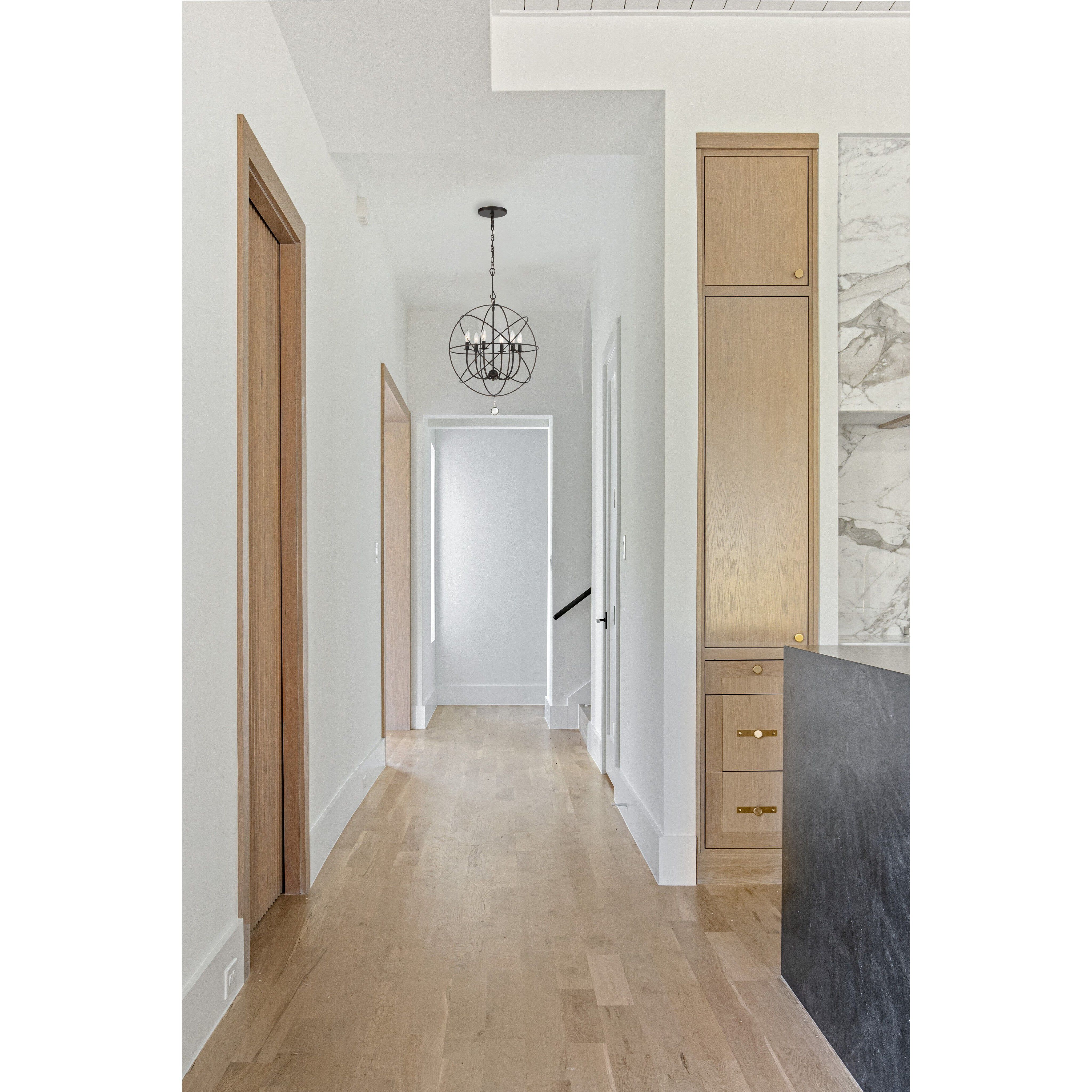 Solaris 6 Light 22.5 inch English Bronze Chandelier Ceiling Light