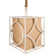 Ewing 4 Light 15 inch Cream/Wheat Pendant Ceiling Light