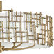 Farrah LED 28 inch Burnished Gold Chandelier Ceiling Light