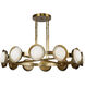 Alonso LED 50.5 inch Vintage Brass Chandelier Ceiling Light