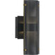 Westcliffe LED 12 inch Gold and Black Outdoor Wall Sconce