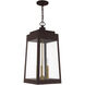Oslo 3 Light 10.5 inch Bronze Outdoor Pendant Lantern