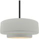 Radiance LED 14.5 inch Matte White and Champagne Gold and Matte Black Pendant Ceiling Light