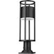 Luca LED 23.75 inch Black Outdoor Pier Mounted Fixture