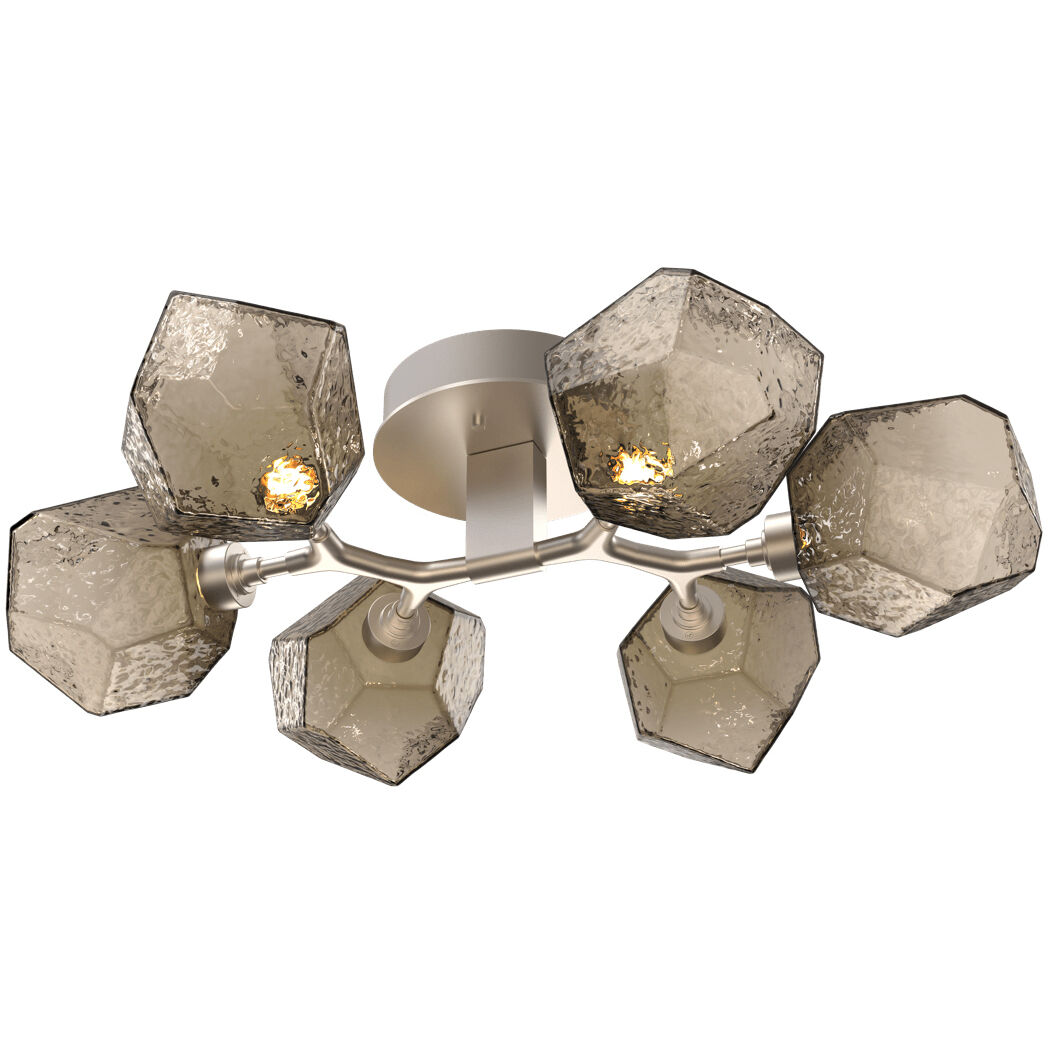 Gem LED 28.1 inch Beige Silver Flush Mount Ceiling Light in Metallic Beige Silver, Bronze, 2700K LED